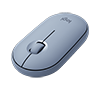 Logitech Pebble M350 Blue Grey Multiple Connections Silent Wireless Mouse (Bluetooth + USB Receiver) 910-005603